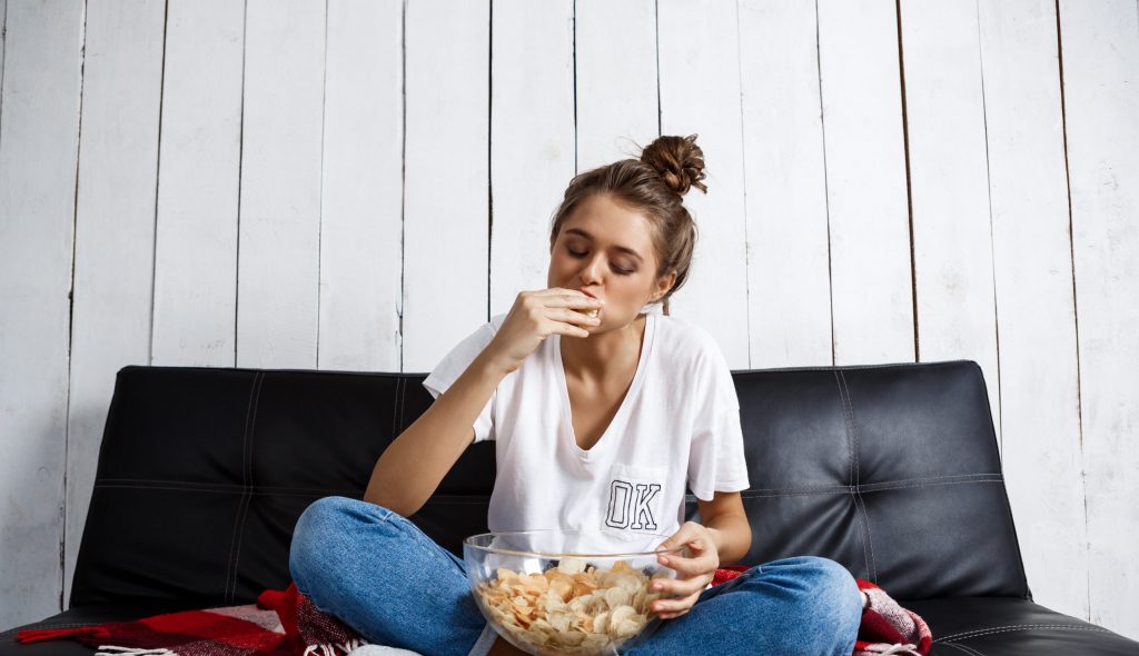 a young woman with emotional eating behaviours