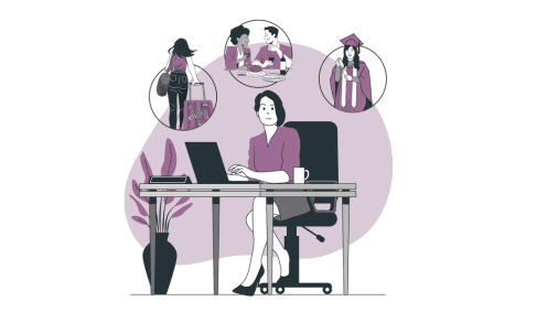 weight loss cartoon woman